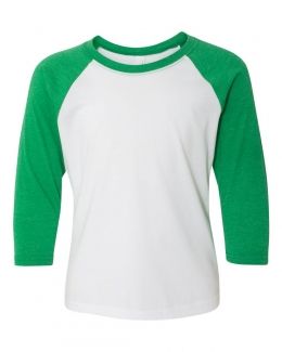 Next Level-Youth CVC Three-Quarter Sleeve Raglan-3352